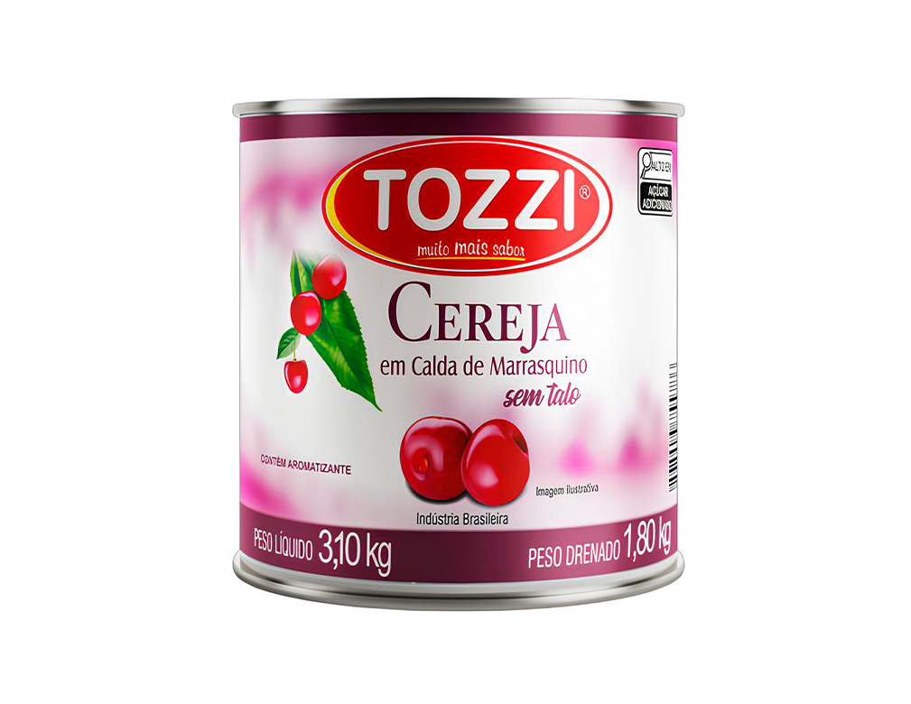 CEREJA MARRASQUINO SEM TALO TOZZI 1.85 KG (CX 6 LT)